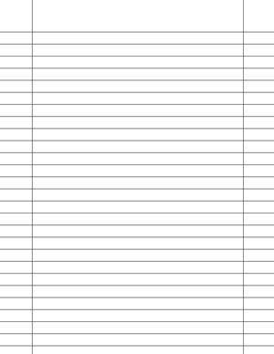 Printable Lined Writing Paper Template PDFs for School