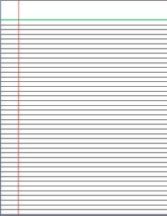 printable lined paper a4 free