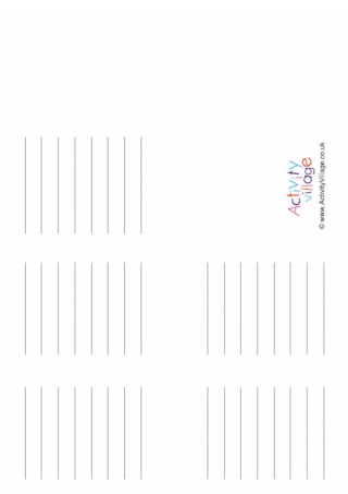 printable lined paper activity village