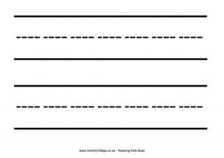 printable lined paper activity village