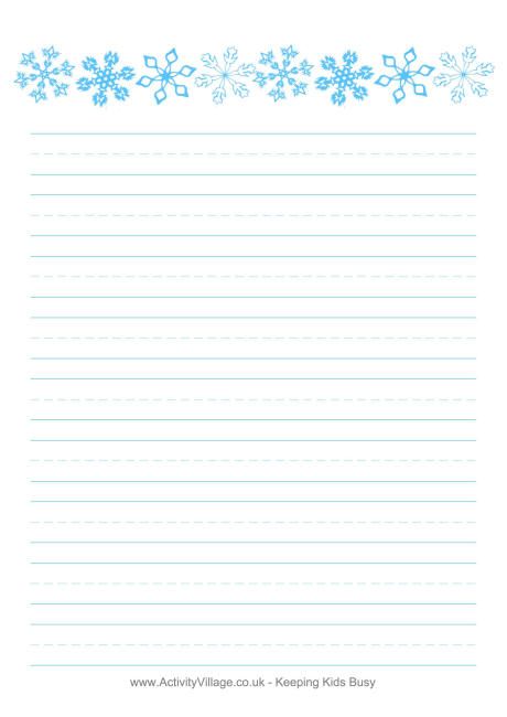 printable lined paper activity village