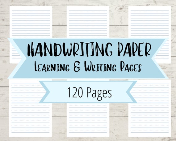 Handwriting Paper Printable Lined Pages for Handwriting Lessons ...