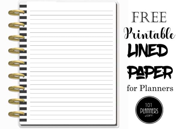 FREE Lined Paper Printable | Many Templates are Available