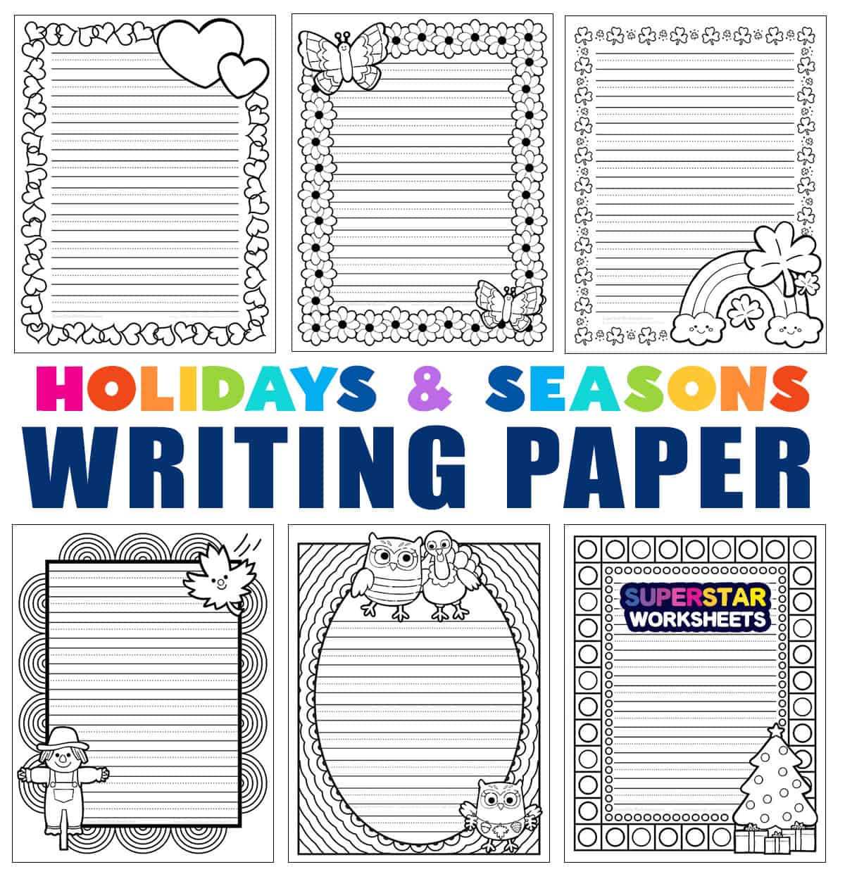 Kindergarten Writing Paper -Worksheets Library
