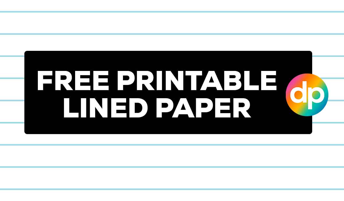 Free Printable Lined Paper - DailyPrintables