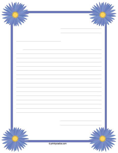 printable lined paper pretty
