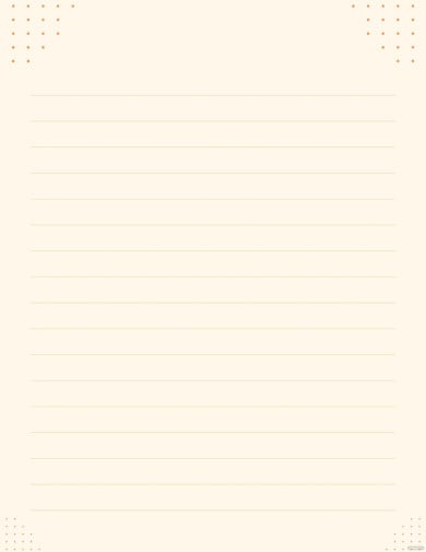 printable lined paper pretty