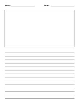 printable lined paper third grade