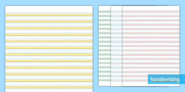 printable lined paper twinkl