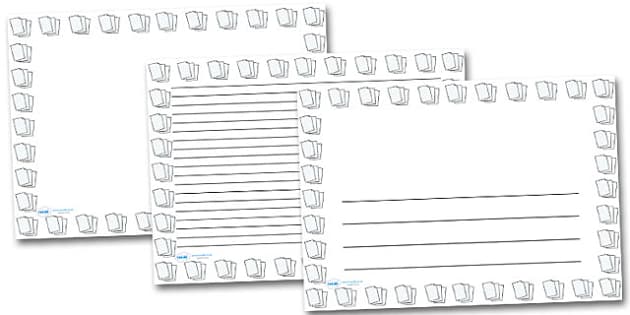 Landscape Writing Paper with Picture Box (teacher made)