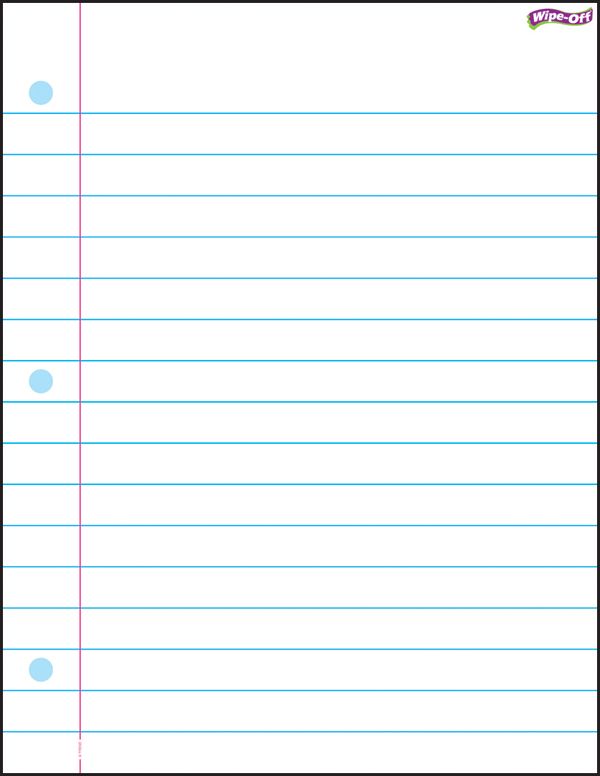 Wide Ruled Paper - 9 Free PDF Printables | Printablee
