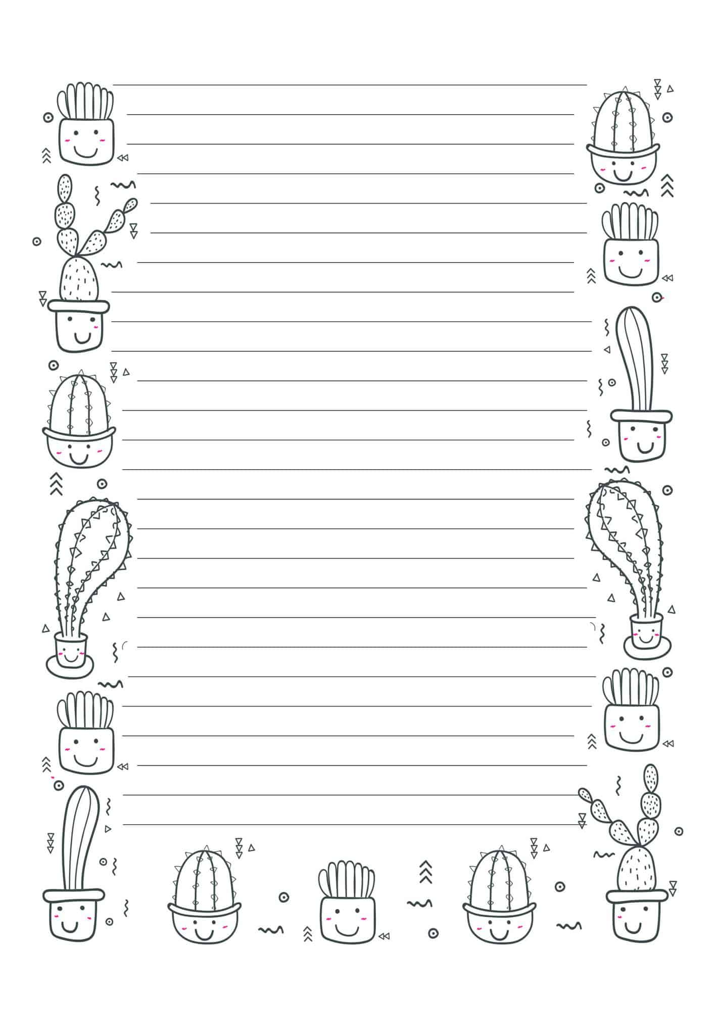 Cute Lined Paper Printable (13 Free Designs) | The Pink Craft Box - Worksheets Library cute-lined-paper-printable-13-free-designs-the-pink-craft-box-worksheets-library