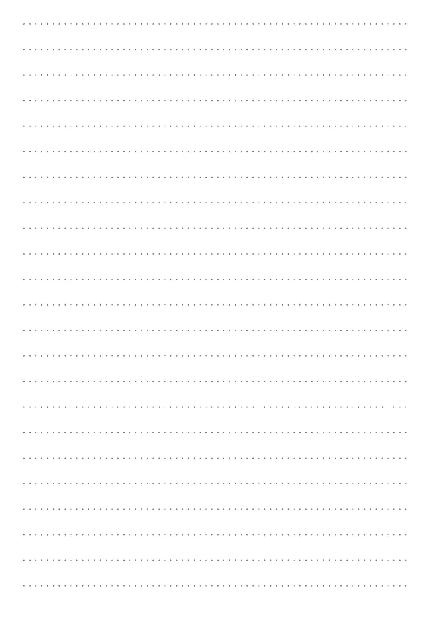 Printable Dotted Lined Paper Printables 8.7 mm line height PDF ...