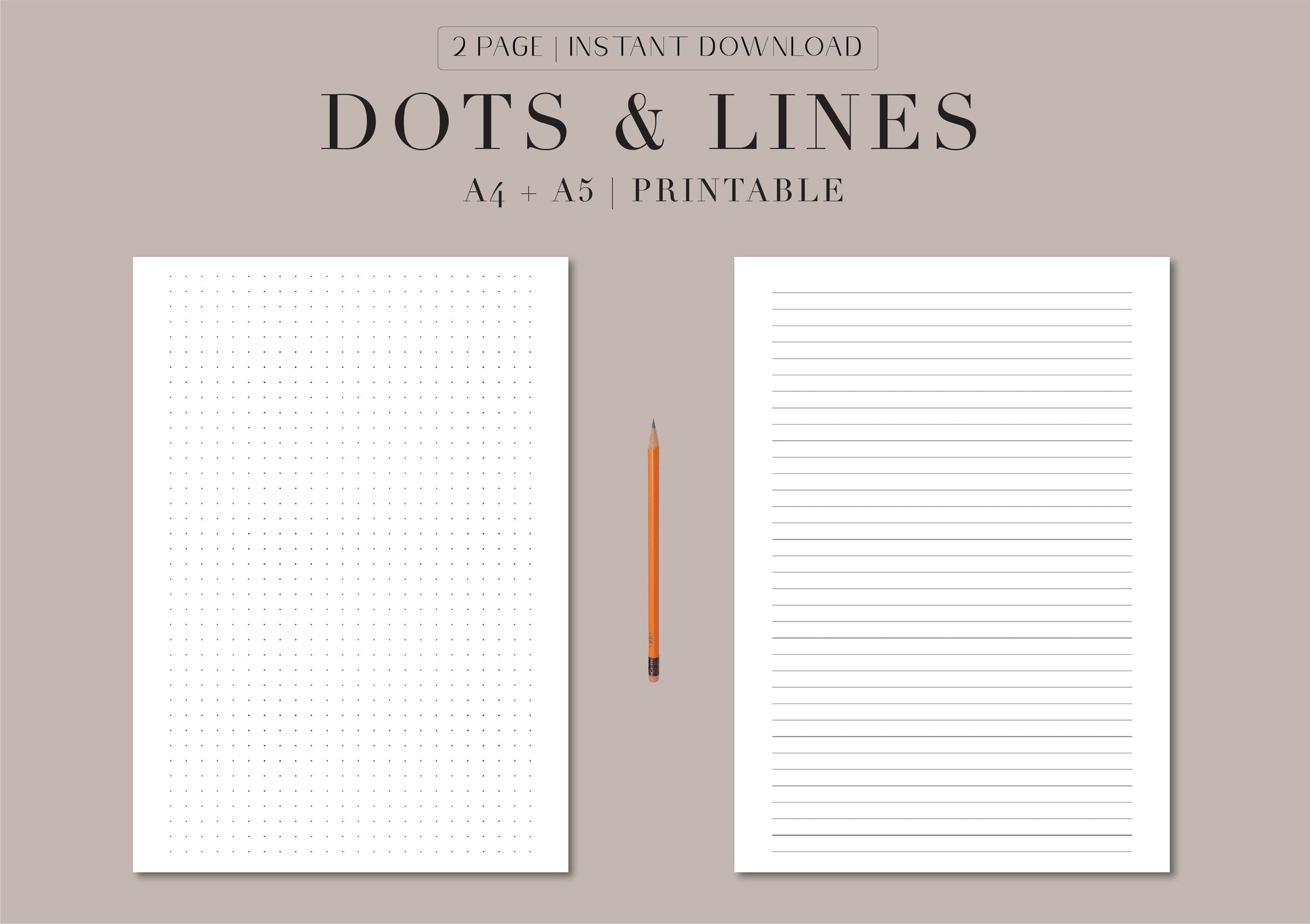 Free printable lined paper with dotted lines, Download Free printable