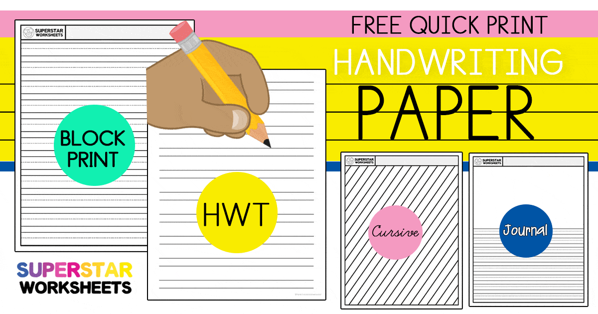 Handwriting Paper -Worksheets Library
