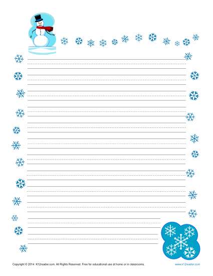 printable lined story paper