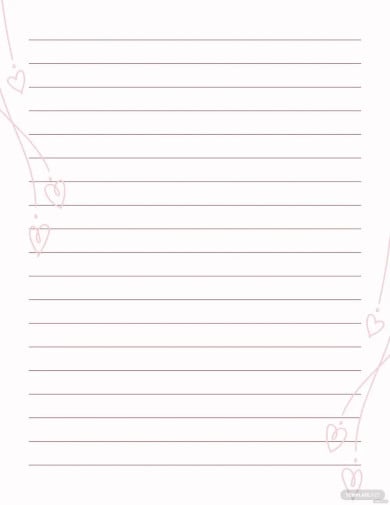 printable lined writing paper pdf