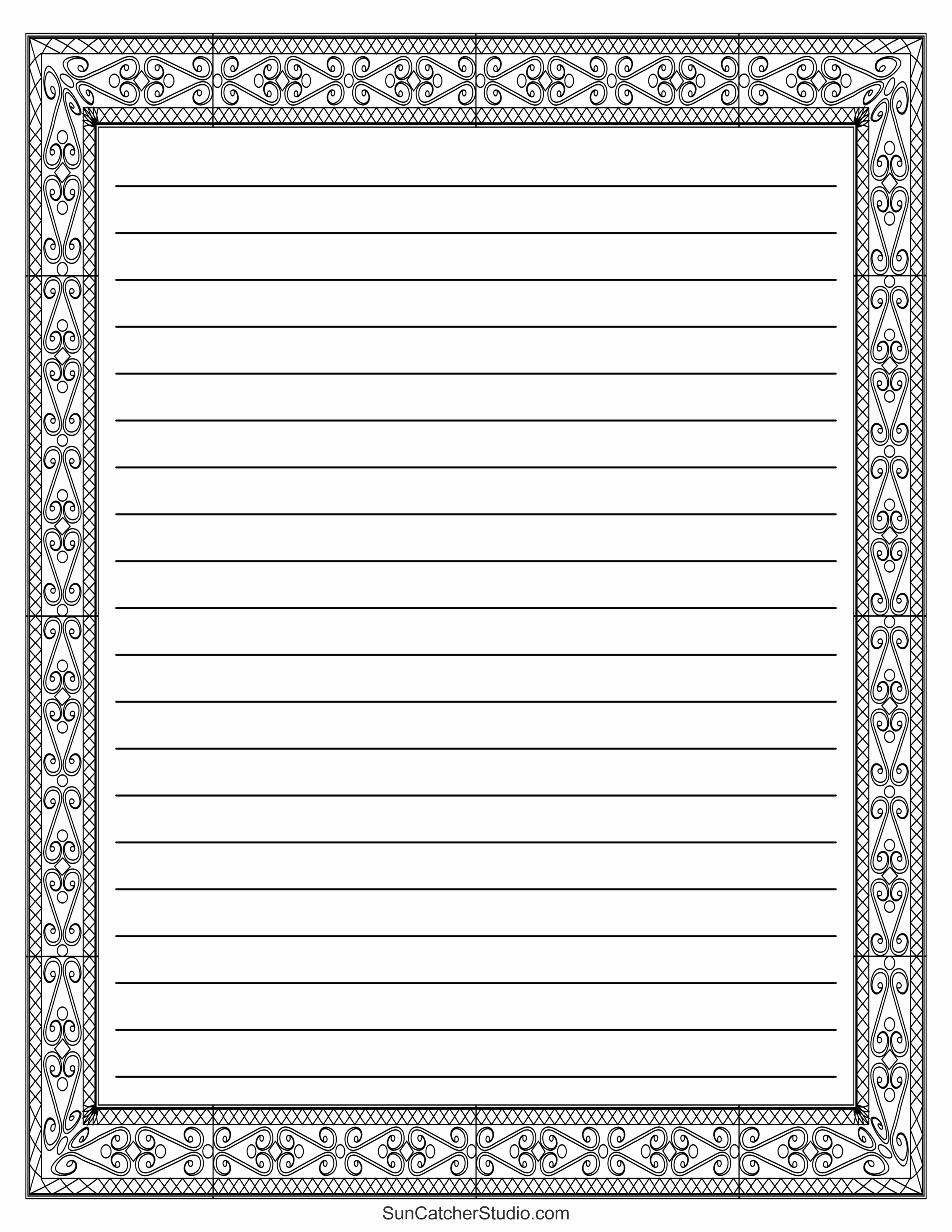 Free Printable Stationery and Lined Letter Writing Paper DIY