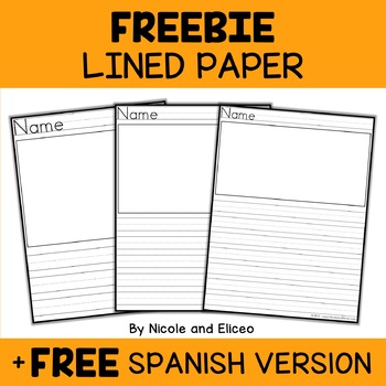 Printable lined paper | TPT