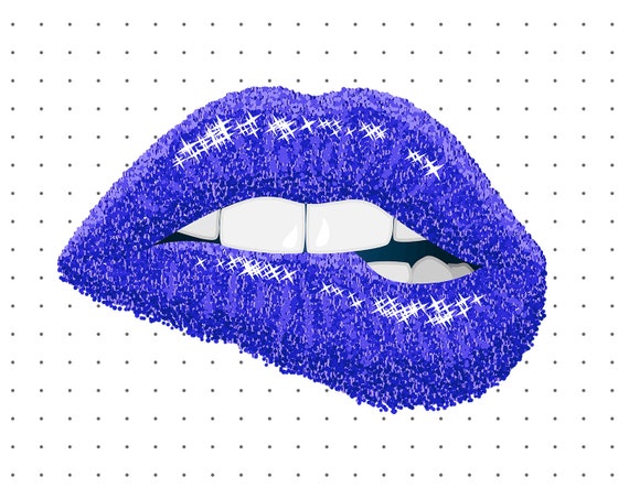 Blue Lip Clip Art Png Lips Clipart Dripping Lips Bite Png ...