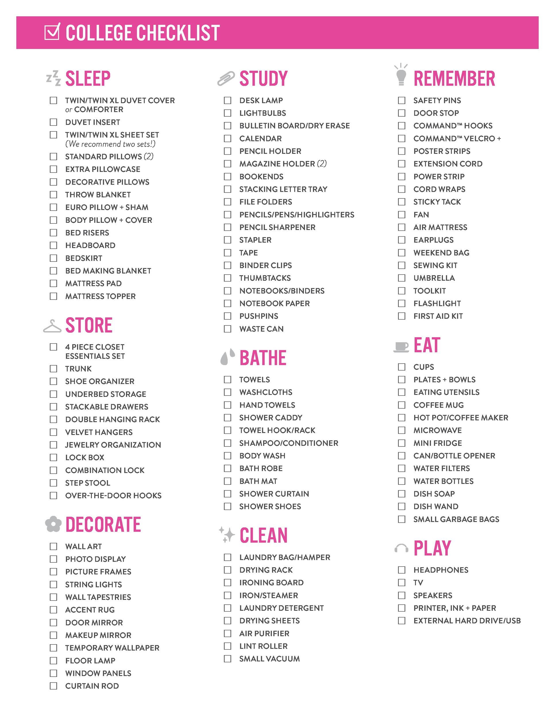 First / New Apartment Checklist - 40 Essential Templates ᐅ ...