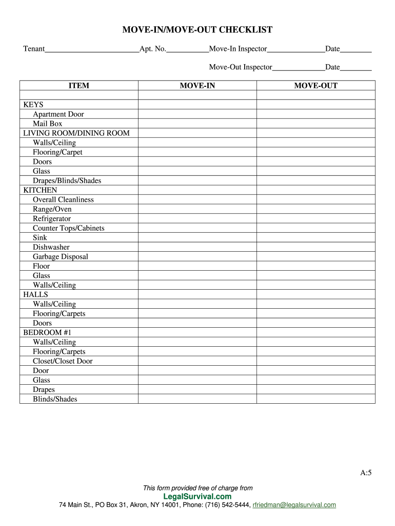 First Apartment Checklist Pdf - Fill Online, Printable, Fillable ...