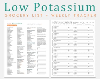 printable list high potassium foods