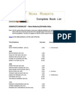 printable list of jd robb books