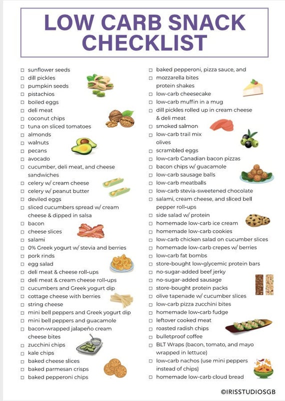 Free Printable List Of Low Carb Foods And Snacks Download Free Free Printable List Of Low Carb Foods And Snacks Download Free
