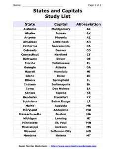 printable list of the 50 states and capitals