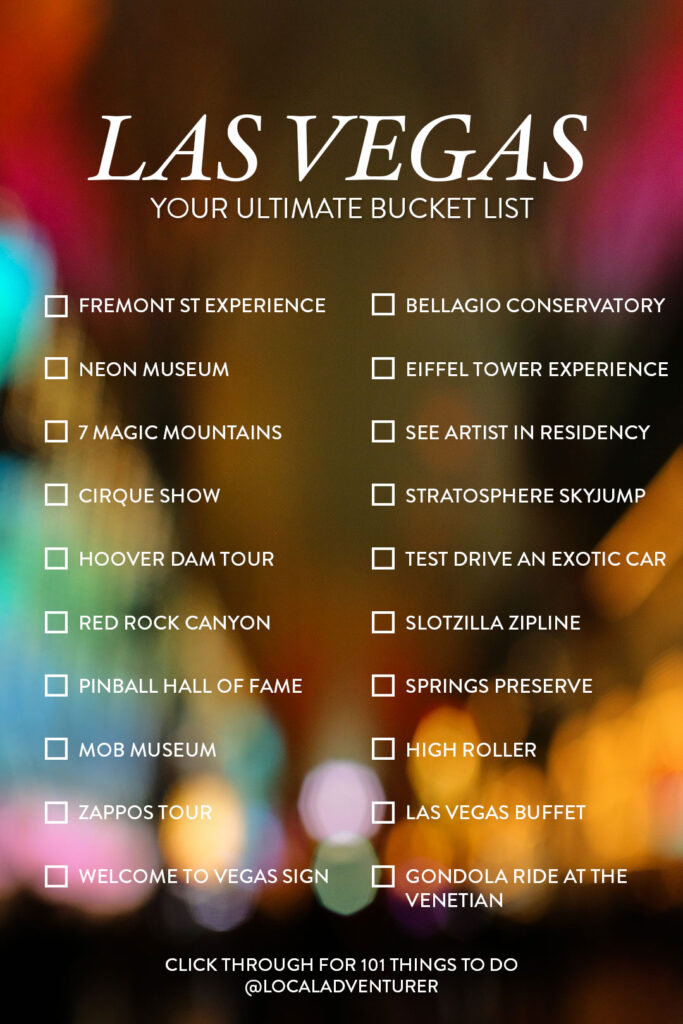 printable list of things to do in las vegas