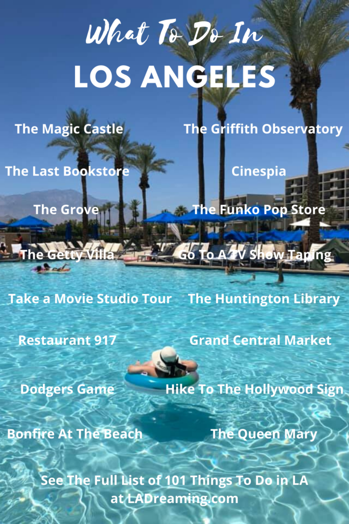 printable list of things to do in los angeles