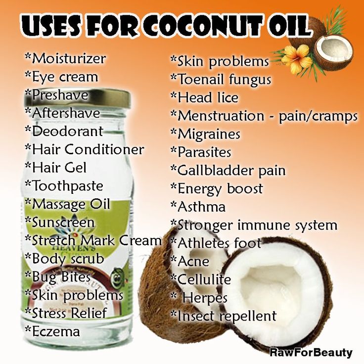printable list of uses for coconut oil