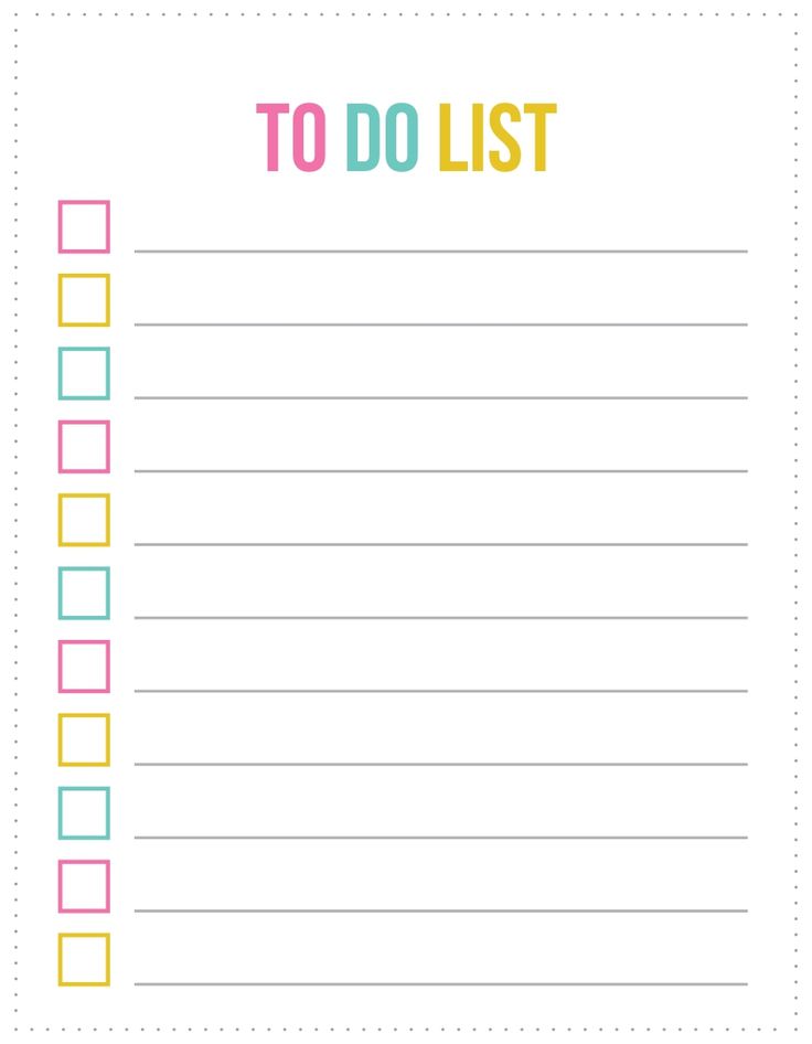 Cute To Do List Template - 10 Free PDF Printables | Printablee