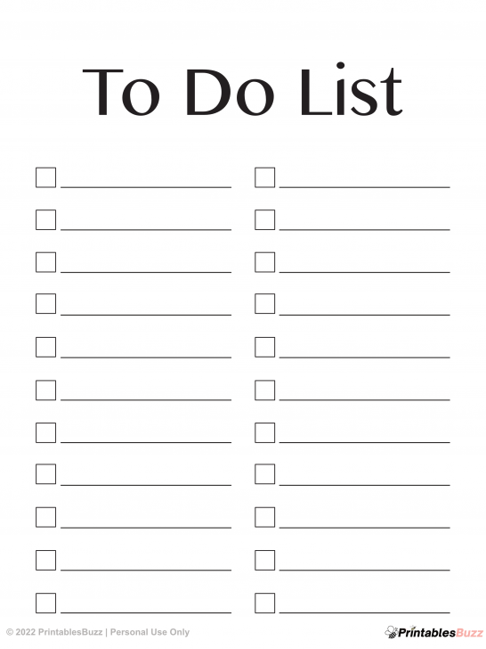 To Do List Printable Planner - Thrive Planners
