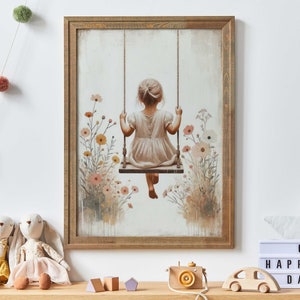 printable little girl wall art