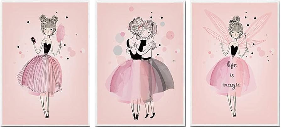 printable little girl wall art