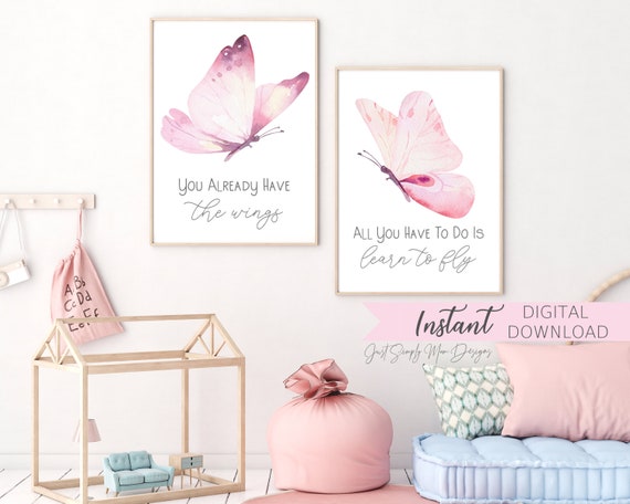 printable little girl wall art