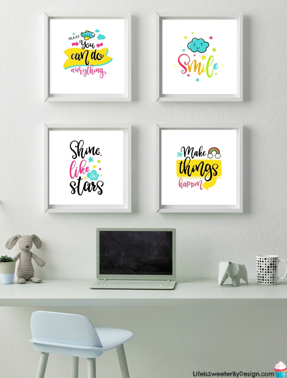 printable little girl wall art