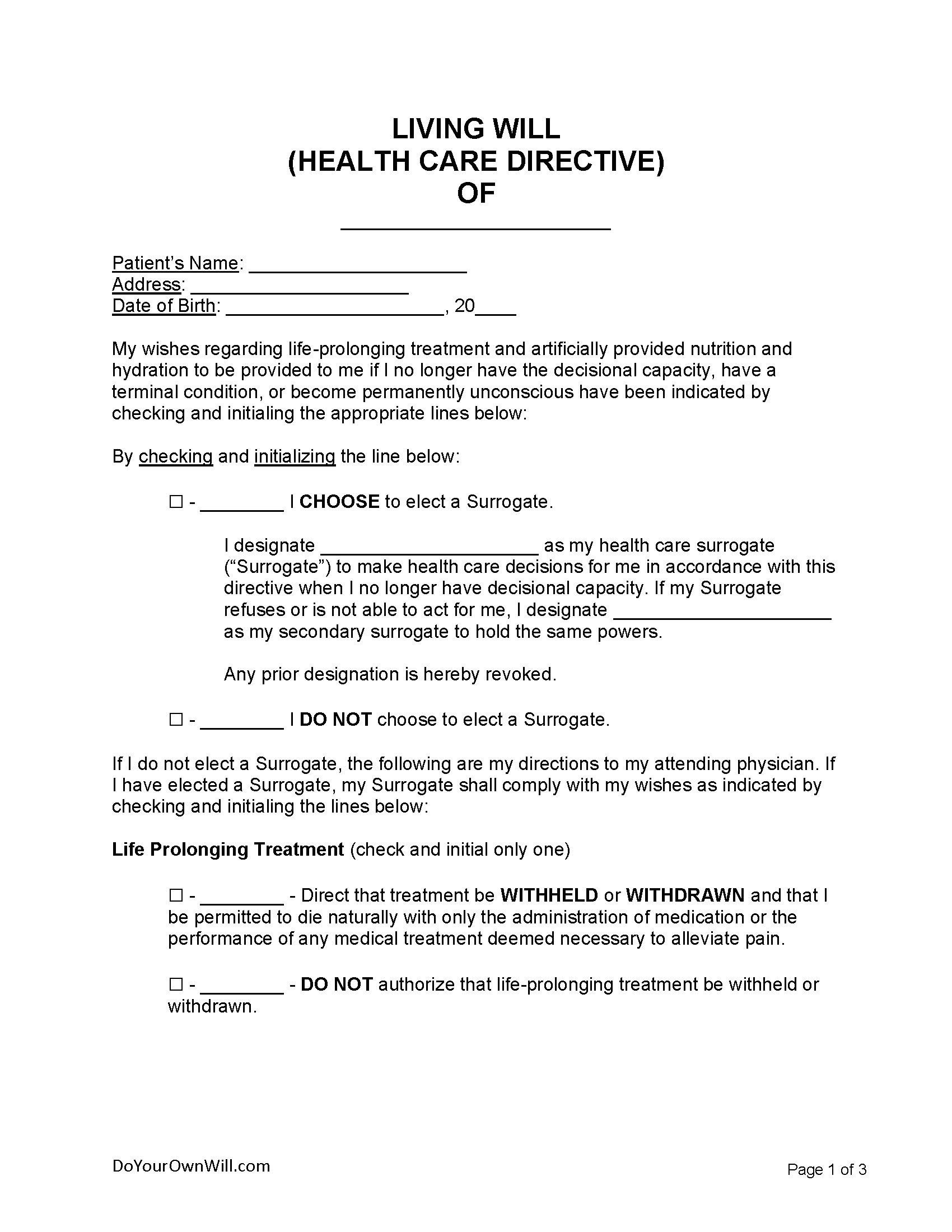 Free Printable Living Will Nj Download Free Printable Living Will Nj 