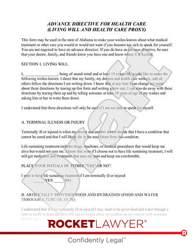 Free Living Will | Free to Print, Save &amp; Download