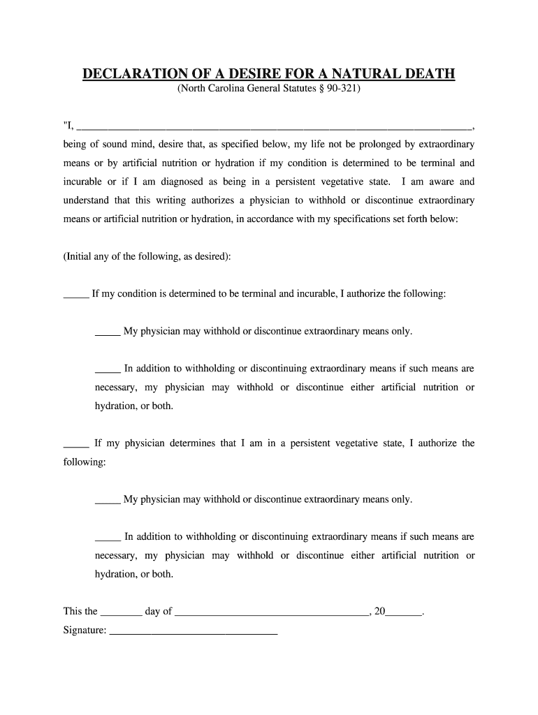 printable living will pdf