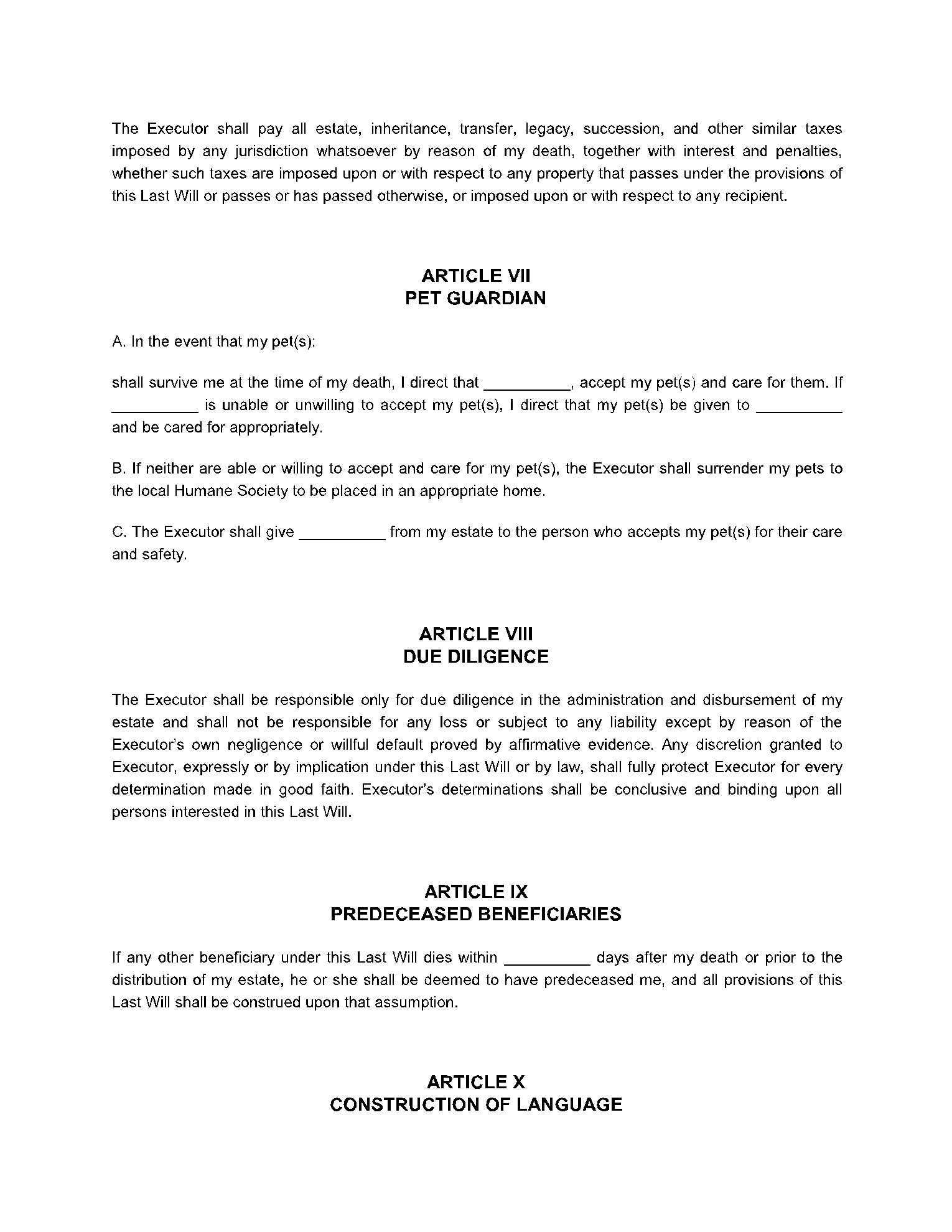 Wisconsin Life Documents Planning Package, including Will ...
