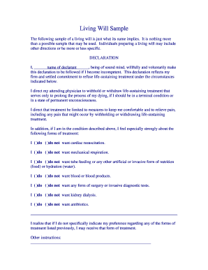 Living Will Template Pennsylvania - Fill Online, Printable ...