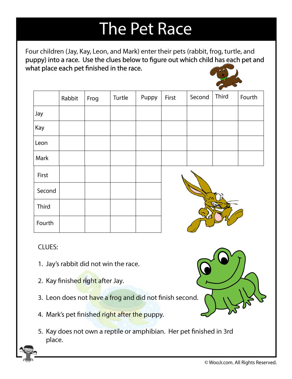 printable logic puzzles easy