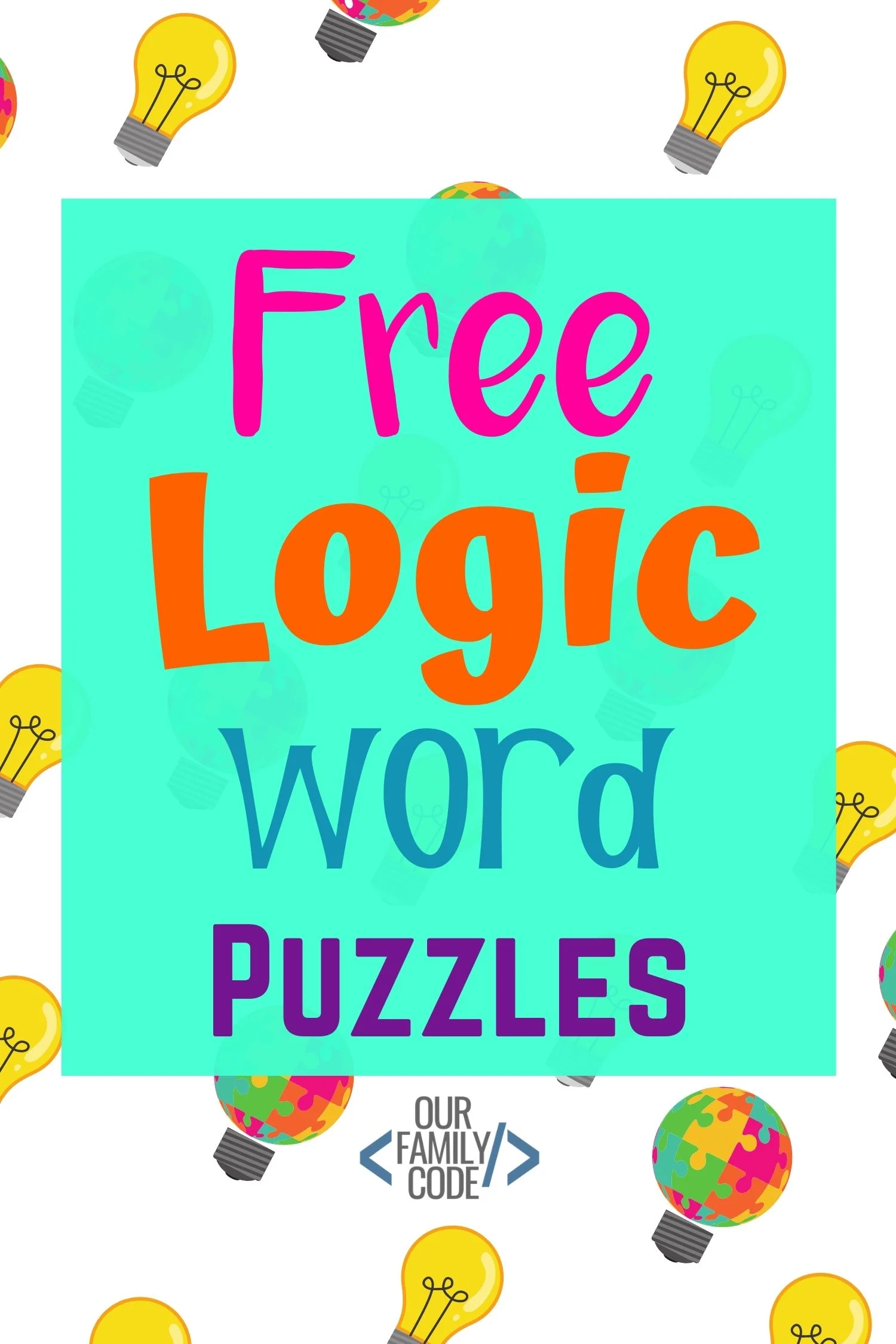 Grab Your Free Printable Logic Word Puzzles - Our Family Code