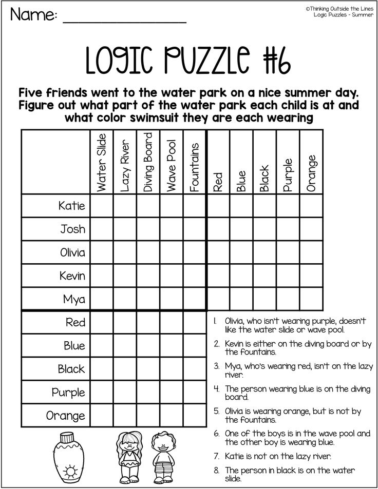 printable logic puzzles for students