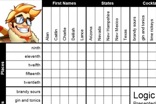 Printable Logic Puzzles | Puzzle Baron