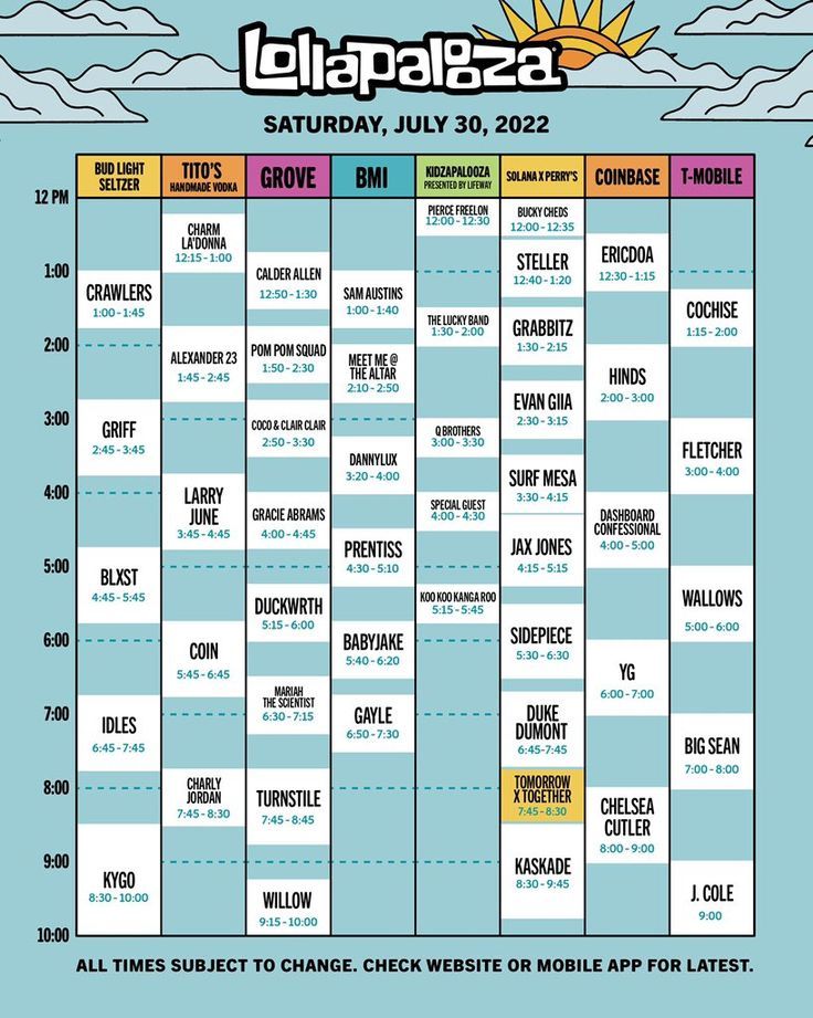 printable lollapalooza schedule