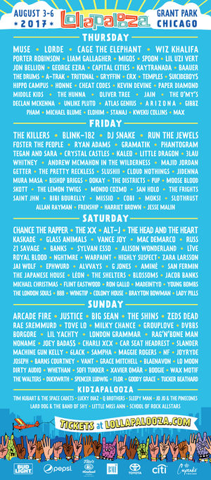 Chicago Grant Park 2017 (gig) - MuseWiki: Supermassive wiki for ...